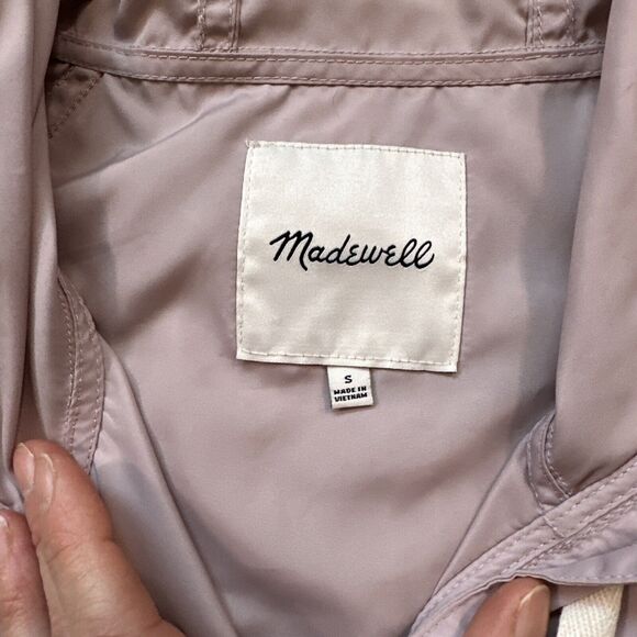 Madewell Women's‎ Raincheck Self Packable Raincoat Size Small Light Purple Pink - Picture 5 of 13